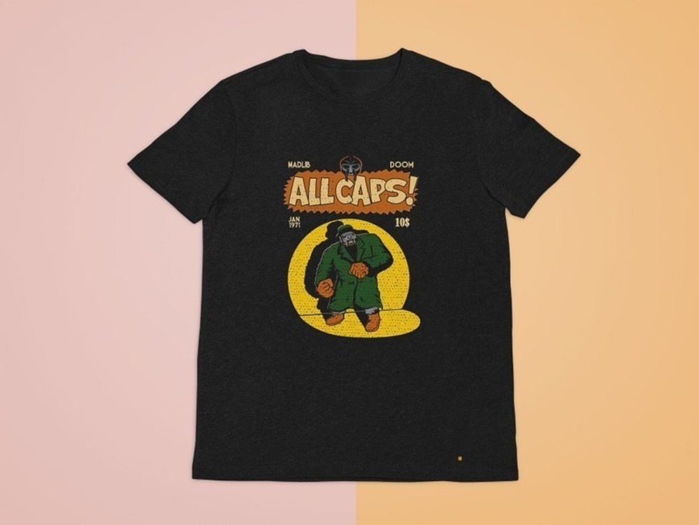 MF Doom Shirt 90s Hip Hop Rapper Legend Vtg Black Tee Shirt